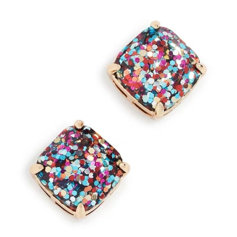 NWOT  -Kate Spade Multi Glitter Stud Earrings